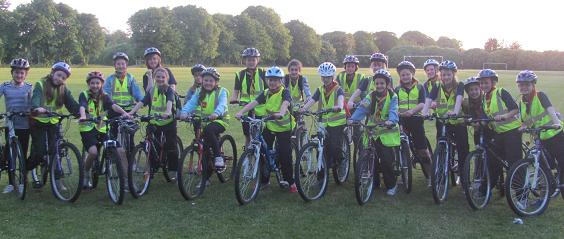Raheny Guides annual cycle night for Cycle Week 2013
