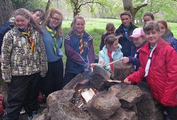 Raheny Guides attend Dublin Guide Outdoor Skills Day