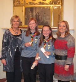 The girls and their proud mams