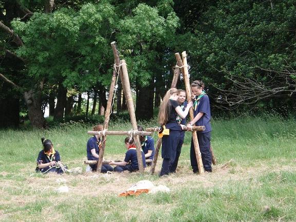 Raheny Guides at Dublin Campskills Day