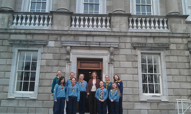 Guides visit Leinster House