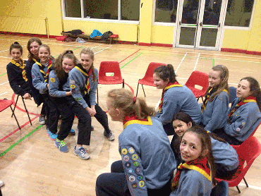 Meeting Activities by Guides, Brigins and Cygnets